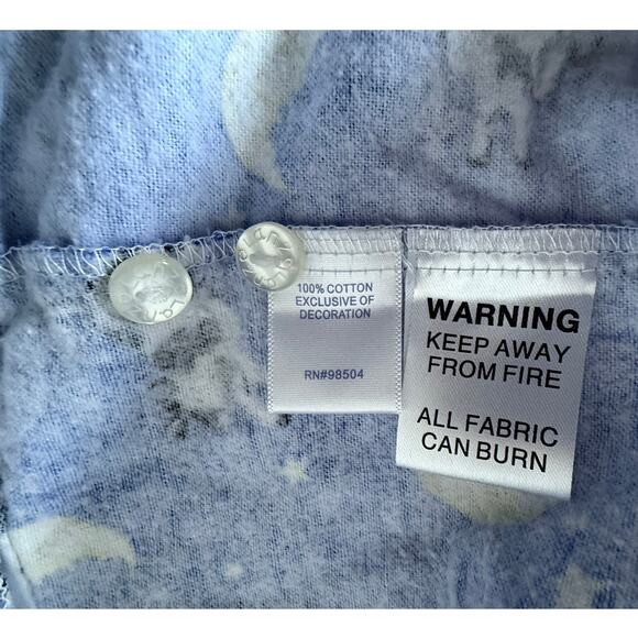 Lanz of Salzburg Cow Jumped Over the Moon Flannel Nightgown Size Medium - Picture 5 of 5